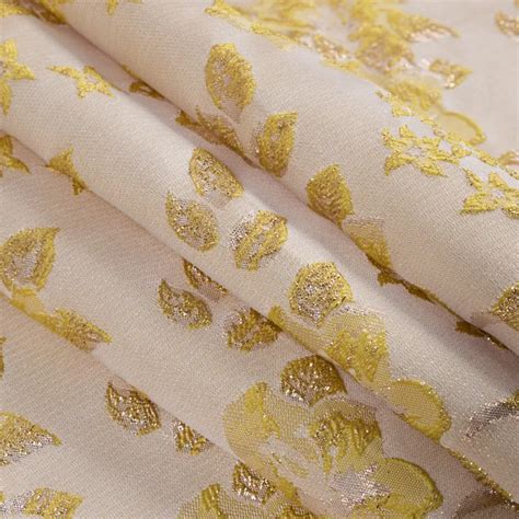 metallic gold floral fabric|fabric with gold metallic threads.